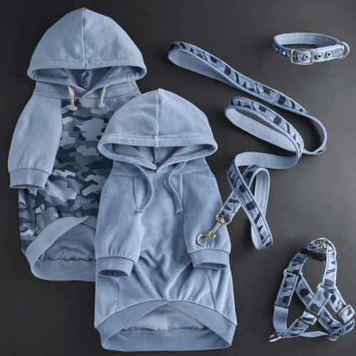 Modern "Eco-Velour" Dog Hoodie – Functional Winter Pet Coat with Leash Access