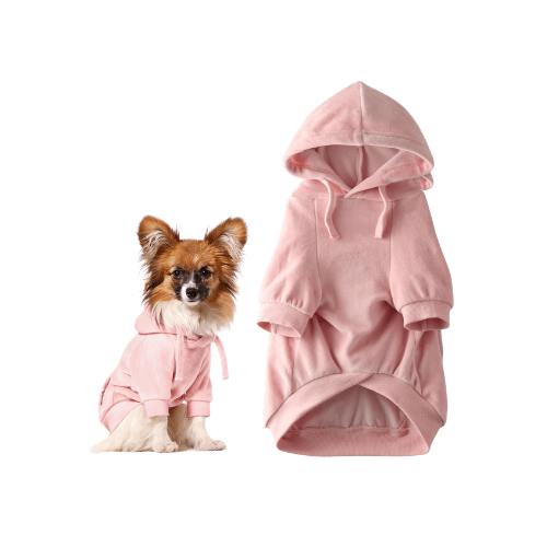 Modern "Eco-Velour" Dog Hoodie – Functional Winter Pet Coat with Leash Access