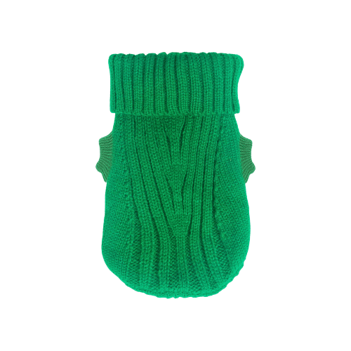 Modern "Urban Knit" Dog Turtleneck – Thick Winter Pullover Sweater