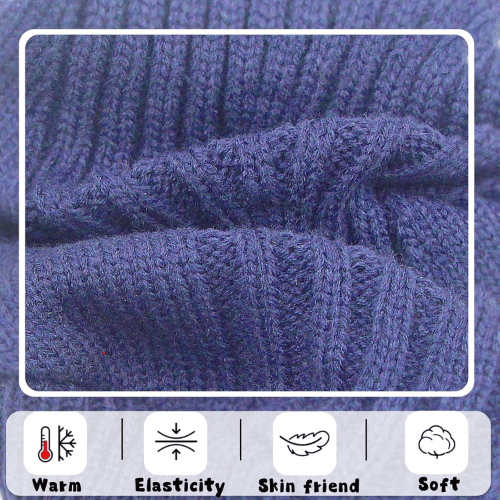 Modern "Urban Knit" Dog Turtleneck – Thick Winter Pullover Sweater