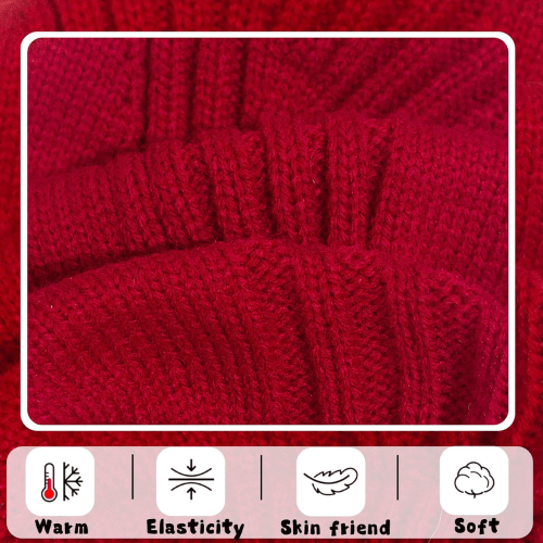 Modern "Urban Knit" Dog Turtleneck – Thick Winter Pullover Sweater