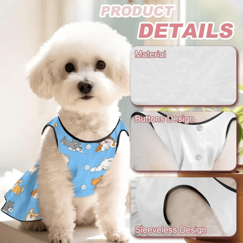 Modern "Petal-Soft" Princess Dress – Breathable Natural Cotton