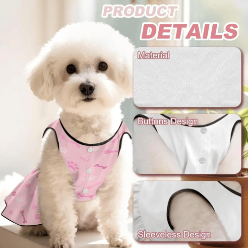 Modern "Petal-Soft" Princess Dress – Breathable Natural Cotton