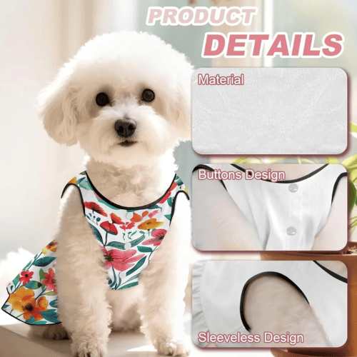 Modern "Petal-Soft" Princess Dress – Breathable Natural Cotton