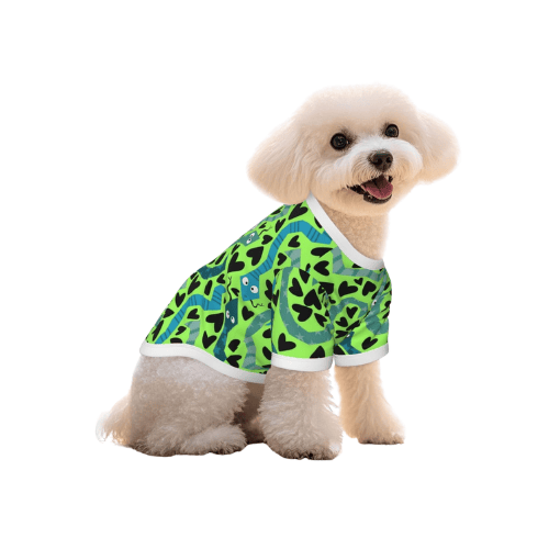 Modern "Vivid-Edge" Pet T-Shirt – Stylized Graphic Cotton Pullover