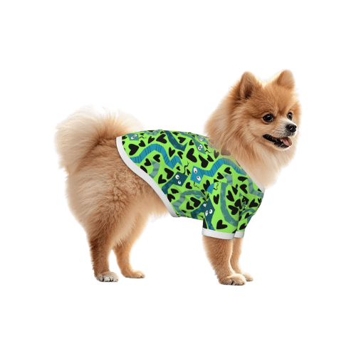 Modern "Vivid-Edge" Pet T-Shirt – Stylized Graphic Cotton Pullover