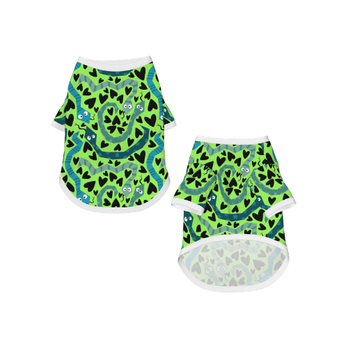 Modern "Vivid-Edge" Pet T-Shirt – Stylized Graphic Cotton Pullover