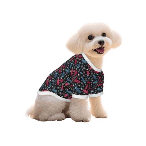 Modern "Vivid-Edge" Pet T-Shirt – Stylized Graphic Cotton Pullover