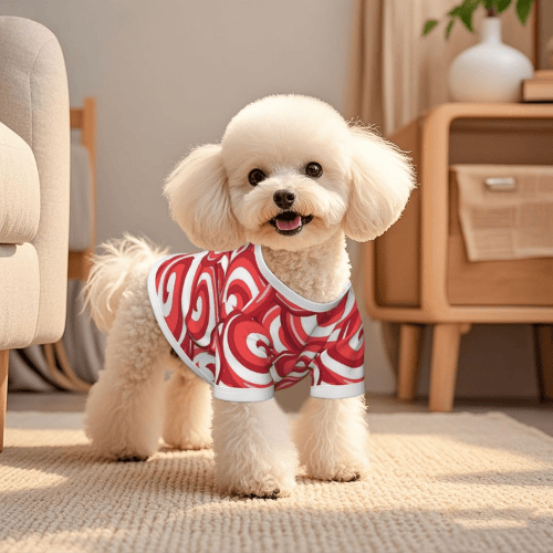 Modern "Vivid-Edge" Pet T-Shirt – Stylized Graphic Cotton Pullover