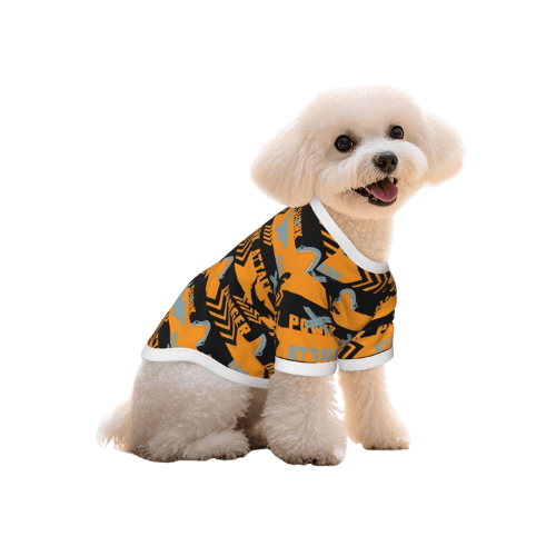 Modern "Vivid-Edge" Pet T-Shirt – Stylized Graphic Cotton Pullover