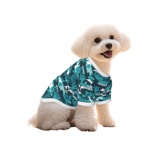Modern "Vivid-Edge" Pet T-Shirt – Stylized Graphic Cotton Pullover