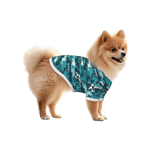 Modern "Vivid-Edge" Pet T-Shirt – Stylized Graphic Cotton Pullover