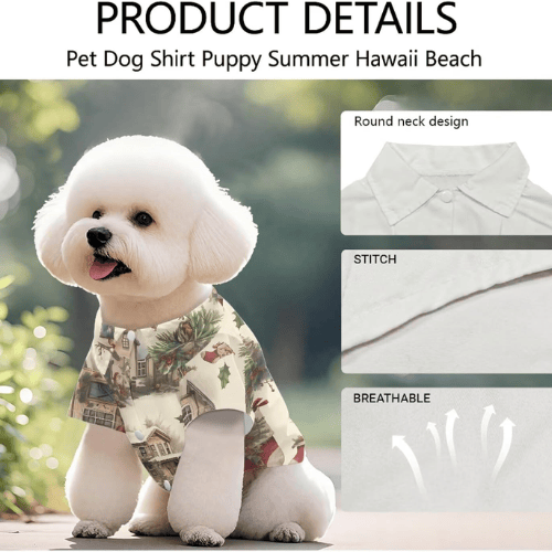 Modern "Island Bliss" Hawaiian Pet Shirt