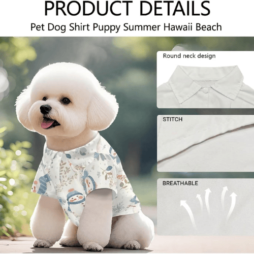 Modern "Island Bliss" Hawaiian Pet Shirt