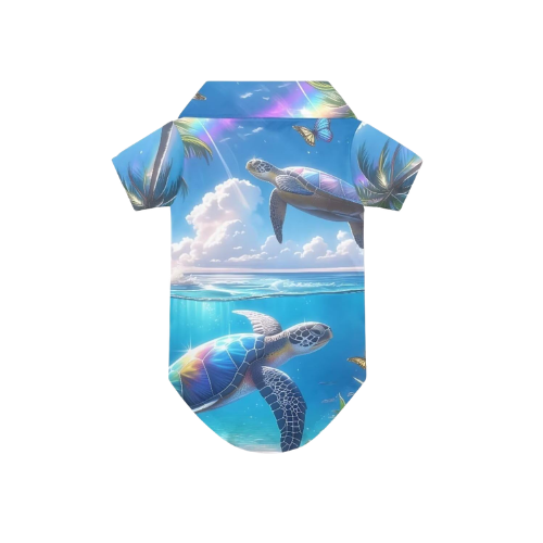 Modern "Island Bliss" Hawaiian Pet Shirt