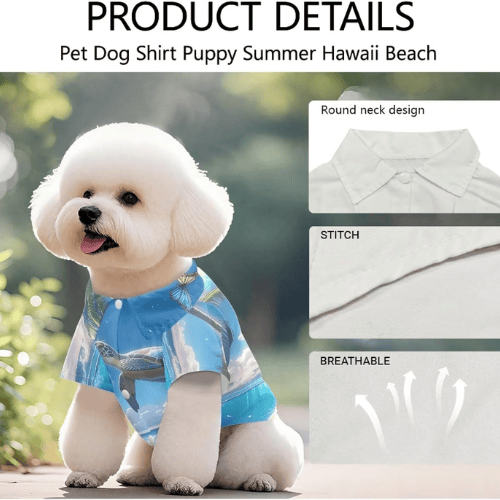 Modern "Island Bliss" Hawaiian Pet Shirt