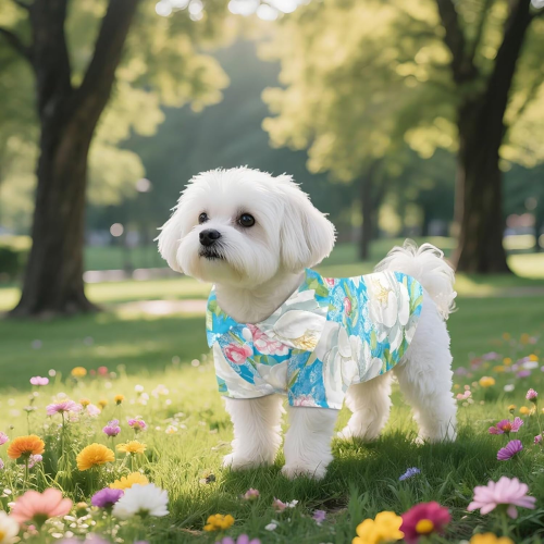 Modern "Island Bliss" Hawaiian Pet Shirt