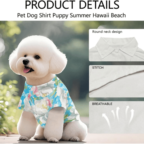 Modern "Island Bliss" Hawaiian Pet Shirt
