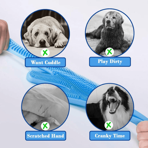 Multi-Purpose Silicone Pet Grooming & Bathing Gloves